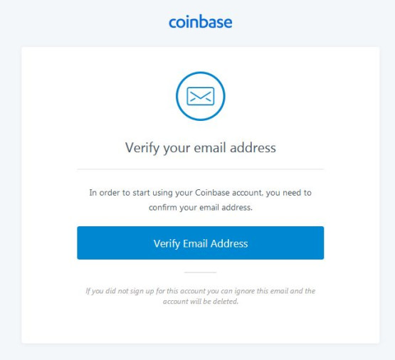 coinbase verifikace emailu