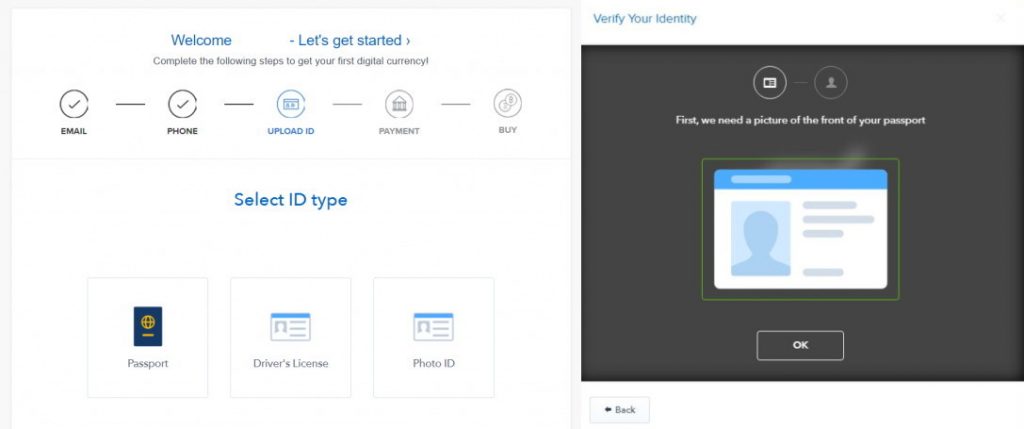 Coinbase ověření identity