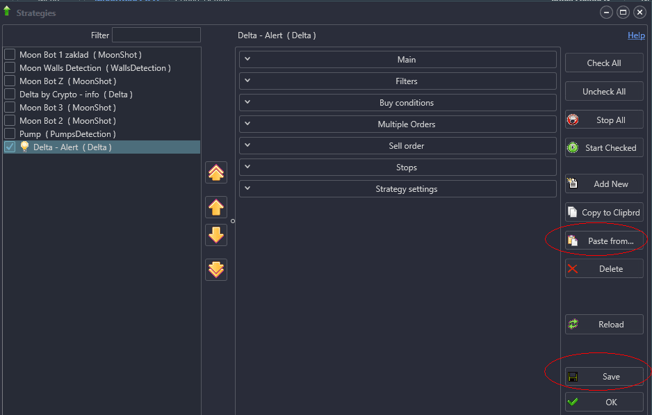 MoonBot vlozeni strategie