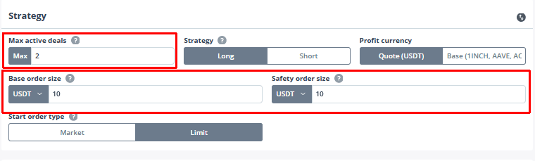 3commas Trading Bot seting